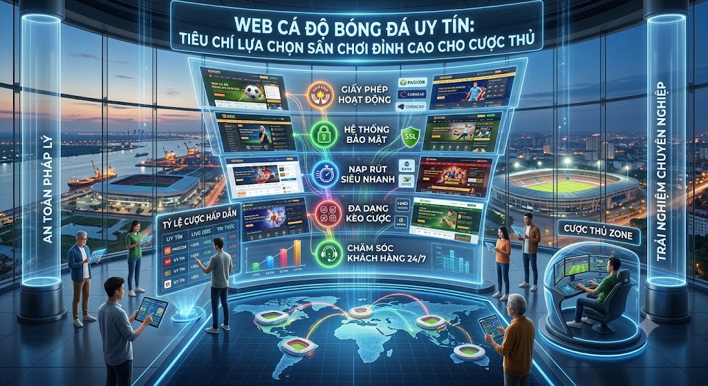 Web Cá Độ Bóng Đá Uy Tín: Tiêu Chí Lựa Chọn Sân Chơi Đỉnh Cao Cho Cược Thủ